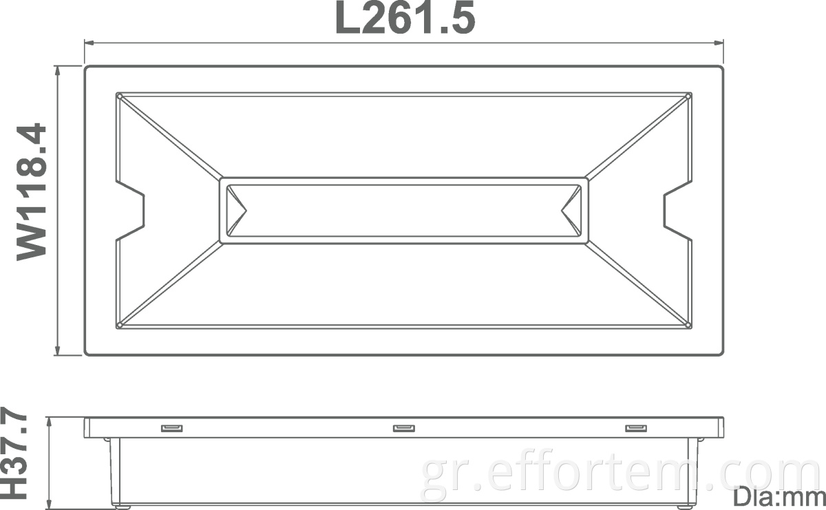 20m visible led bulkhead light